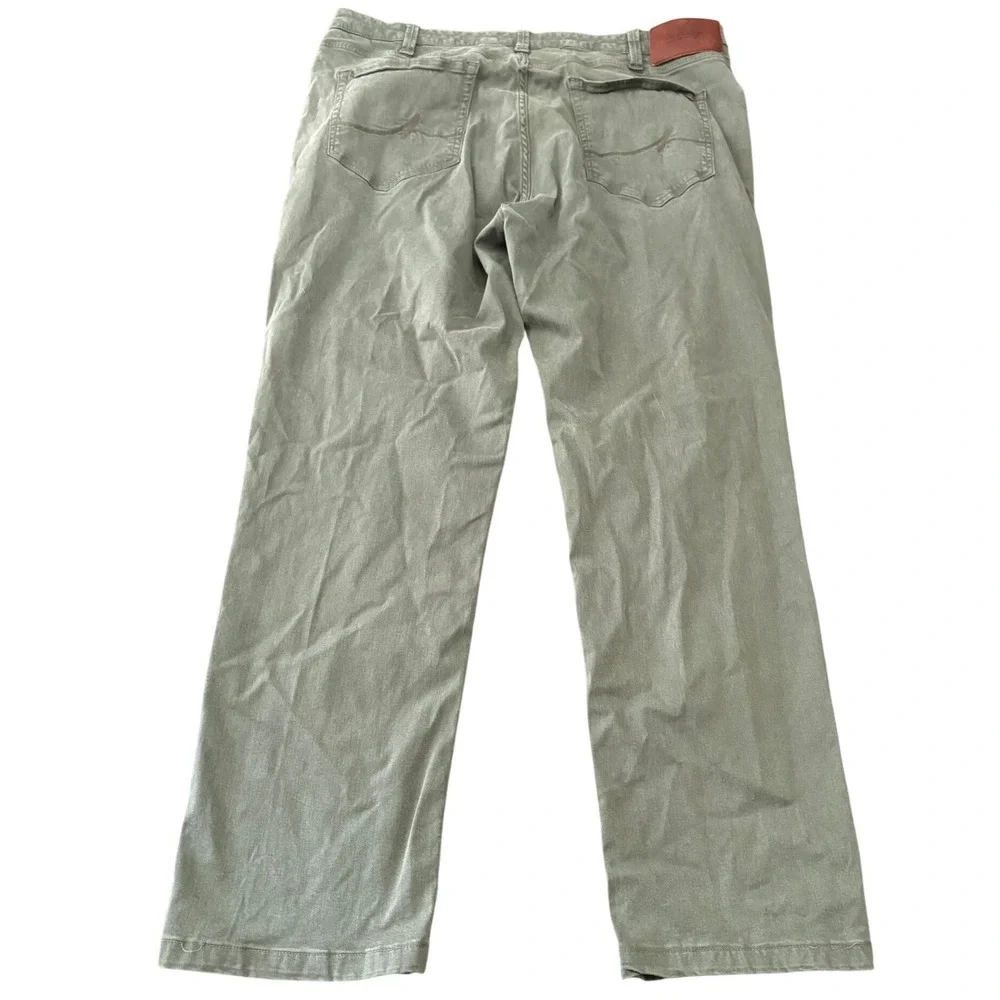 34 Heritage Charisma Pants Mens 40x34 Olive Green Comfort Rise Classic Fit Jeans